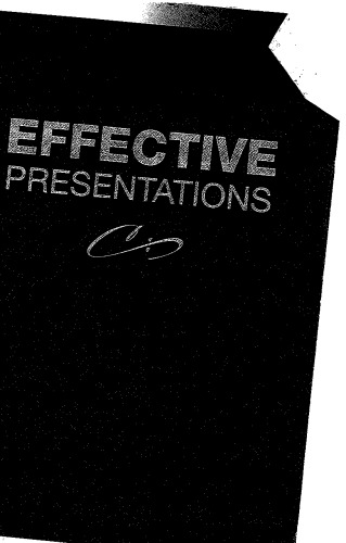 Effective Presentations 4th Edition Melanie Morgan Jane Natt