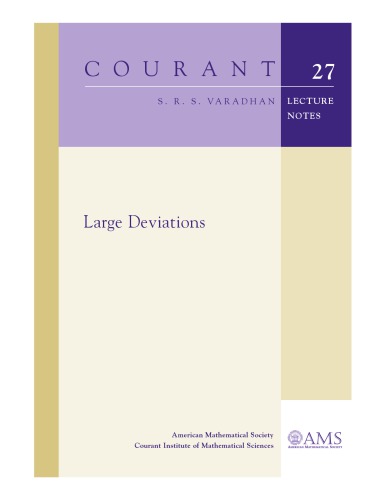 Large Deviations S R S Varadhan