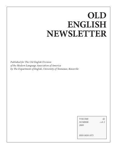 Old English Newsletter Coll