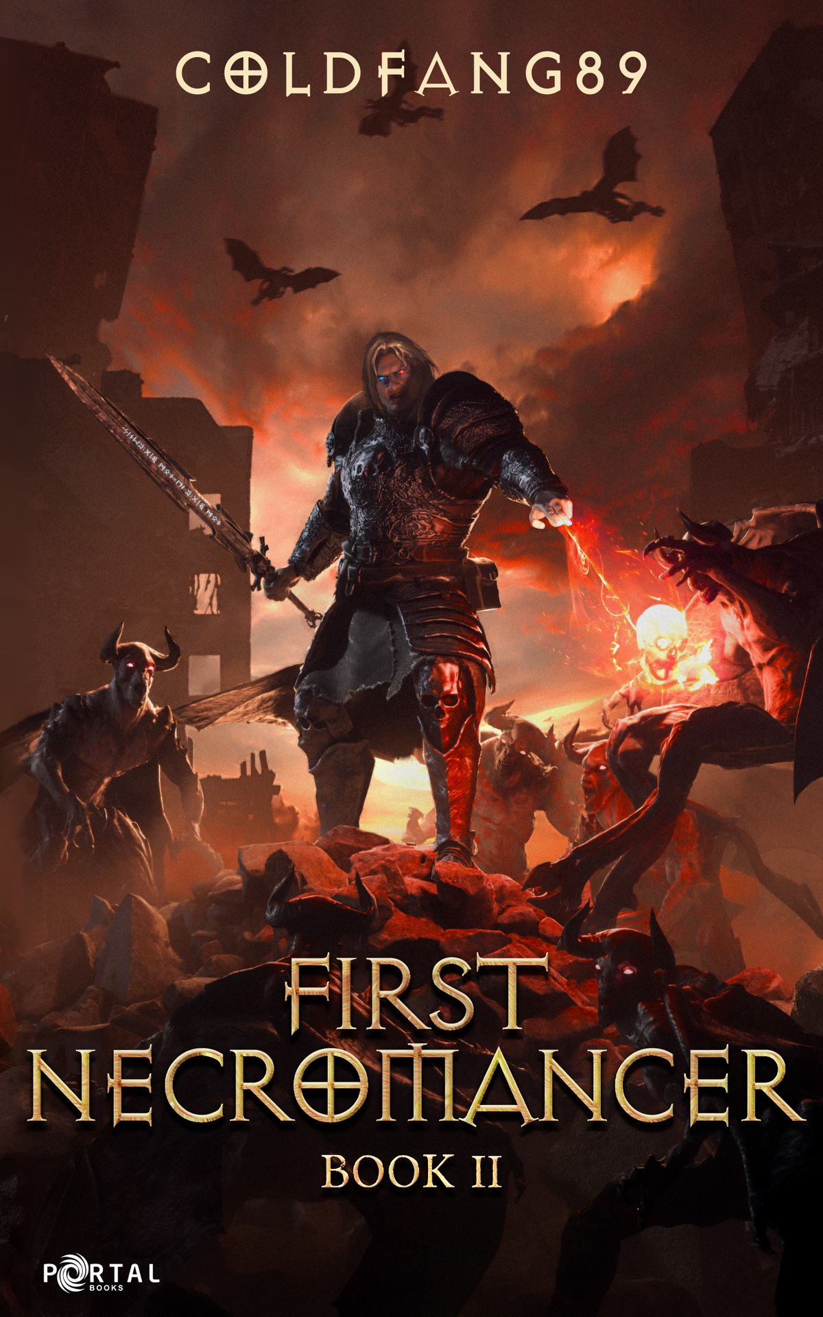 First Necromancer Book Two A System Descent Litrpg Adventure Coldfang89