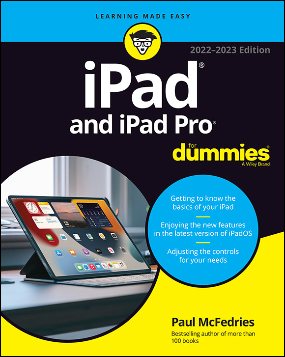 Ipad And Ipad Pro For Dummies Paul Mcfedries