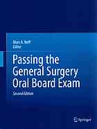 Passing The General Surgery Oral Board Exam Neff Marc A