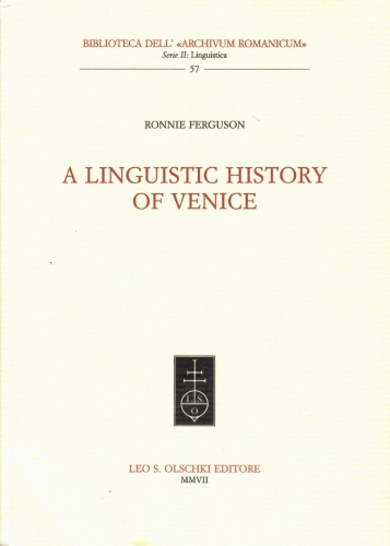 A Linguistic History Of Venice Ferguson Ronnie