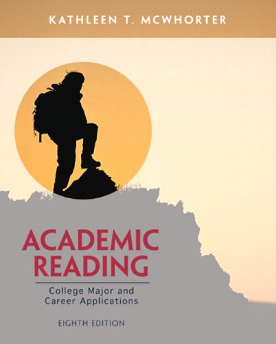 Academic Reading College Major And Career Applications 8th Kathleen T Mcwhorter