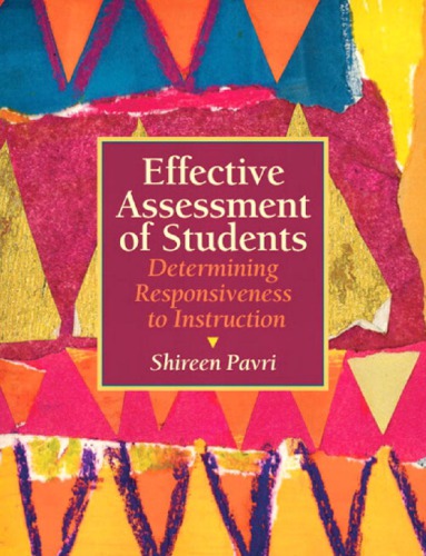 Effective Assessment Of Students Determining Responsiveness To Instruction Shireen Pavripdf