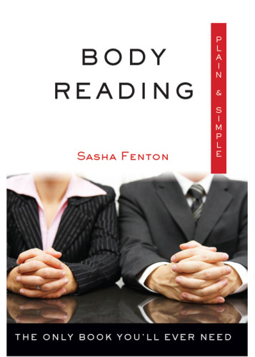 Body Reading Plain Simple The Only Book Youll Ever Need Sarah Fenton