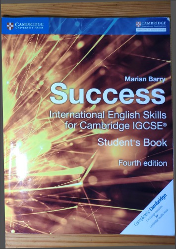 Success International English Skills For Cambridge Igcse Students Book Paperback Marian Barry