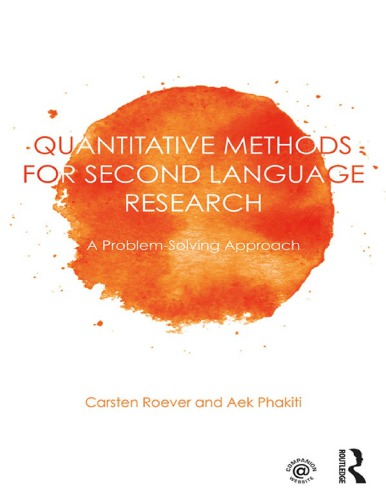 Quantitative Methods For Second Language Research A N Language Assessment Carsten Roever Aek Phakitipdf