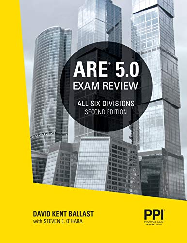 Ppi Are 50 Exam Review All Six Divisions 2nd Edition Paperback Comprehensive Review Manual For The Ncarb Are 50 Exam Second Edition David Kent Ballast