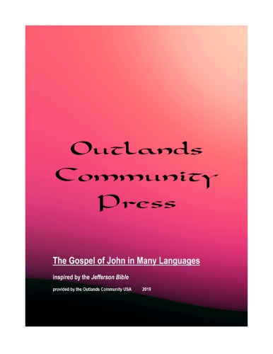 Johns Gospel In Many Languages Roy Waidler Editor