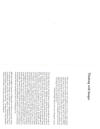 Thinking With Images An Enactivist Aesthetics John M Carvalho