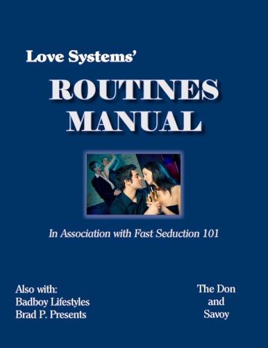 Love Systems Routines Manual Savoy The Don
