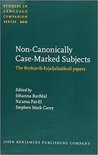 Noncanonically Casemarked Subjects The Reykjavkeyjafjallajkull Papers Hardcover Jhanna Bardal