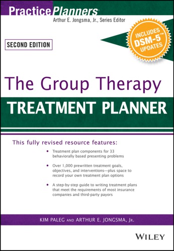 The Group Therapy Treatment Planner With Dsm5 Updates 2nd Kim Paleg