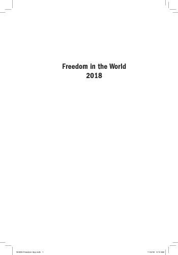 Freedom In The World 2018 The Annual Survey Of Political Rights Civil Liberties Arch Puddington Jennifer Dunham