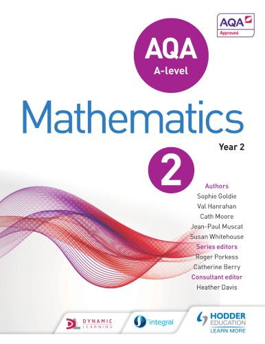 Aqa A Level Mathematics Year 2 Sophie Goldie Val Hanrahan Jeanpaul Muscat
