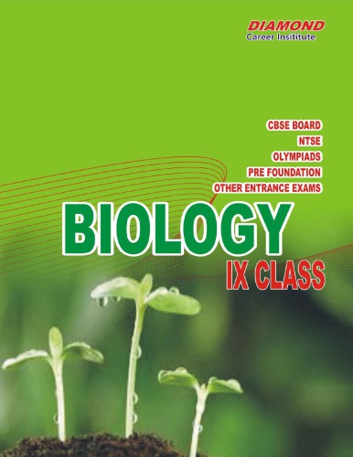 Biology For Ntse Science Olympiads Pre Foundation And Board For Standard 9 Ix Class Best For Neet Pre Foundation Kvpy And Competitive Exams Diamond Career Diamond Career Expert Teachers