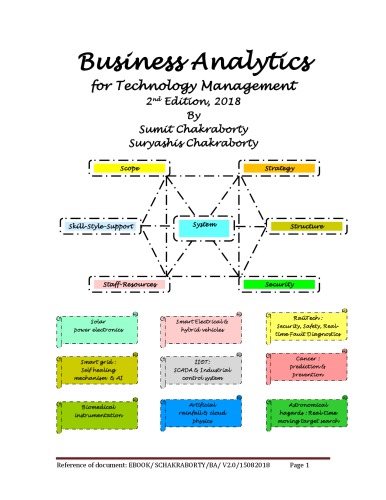 Business Analytics For Technology Management 2nd Edition Sumit Chakraborty