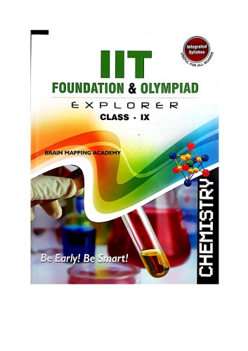 Bma Class Ix Chemistry Standard 9 Iit Jee Foundation And Olympiad Explorer Brain Mapping Academy Hyderabad Useful For Cbse Icse All Boards Bma Teachers Brain Mapping Academy Hyderabad