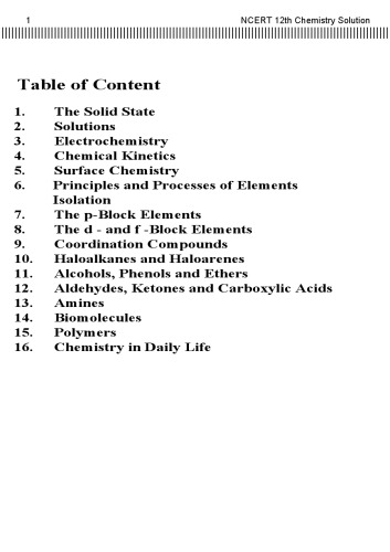 Ncert Cbse 12th Class Xii Standard 12 Chemistry Solved Exemplary Problems Bookbank Publication Bookbank Teachers