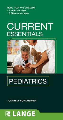 Current Essentials Pediatrics Sondheimer Judith M