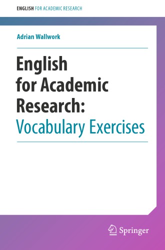 English For Academic Research Vocabulary Exercises 2nd Adrian Wallwork