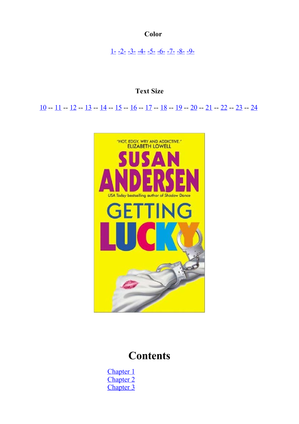 Getting Lucky Andersen Susan
