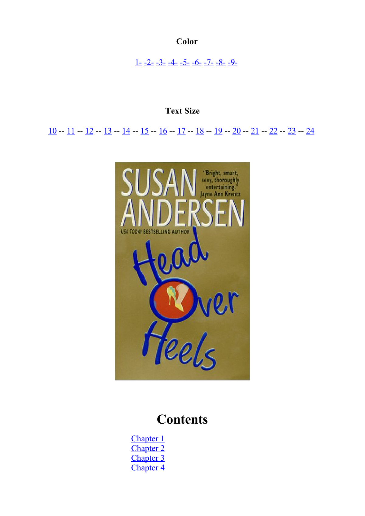 Head Over Heels Andersen Susan