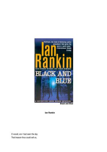 Black And Blue Ian Rankin