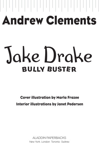 Jake Drake Bully Buster Clements Andrew