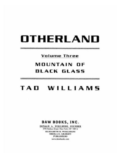 Mountain Of Black Glass Williams Tad