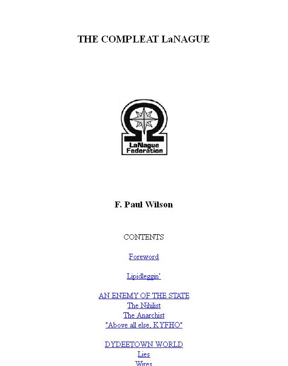 The Complete Lanague Wilson F Paul