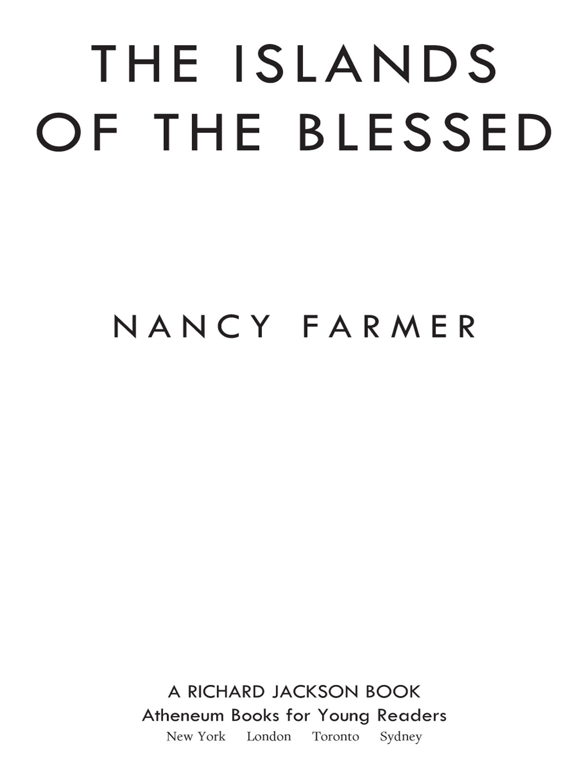 The Islands Of The Blessed Farmer Nancy