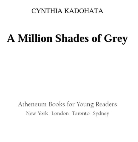 A Million Shades Of Grey Gray Kadohata Cynthia