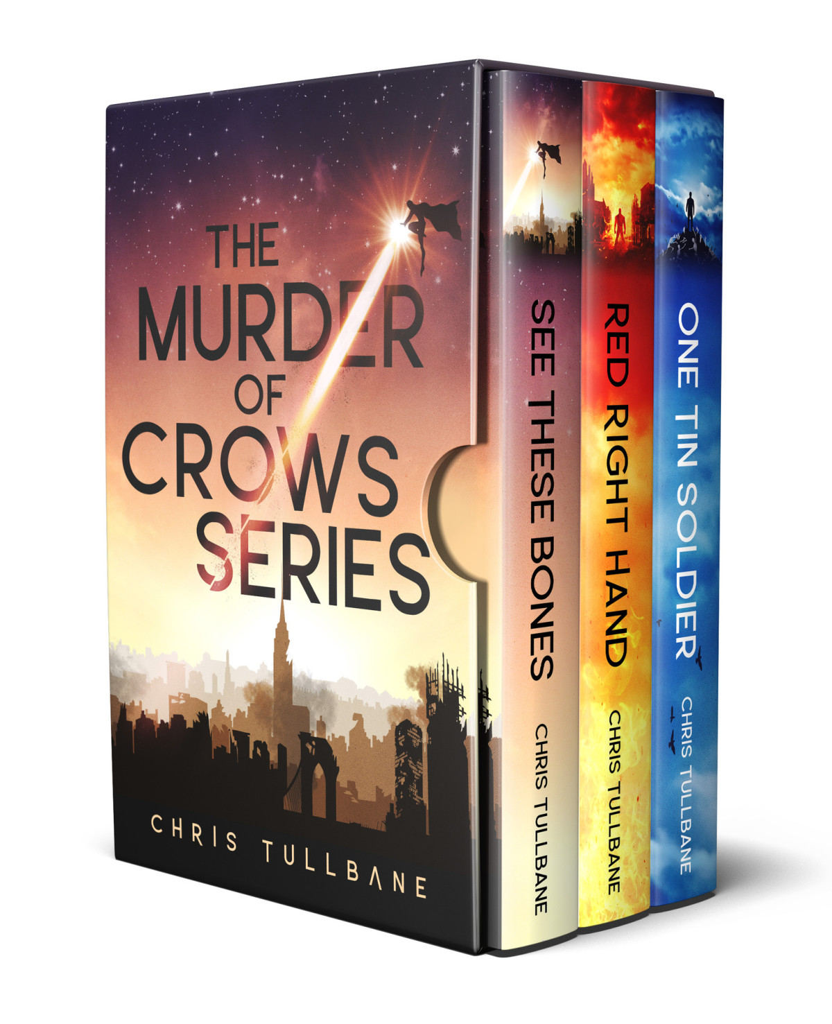 The Murder Of Crows Boxed Set A Postapocalyptic Superhero Series Chris Tullbane