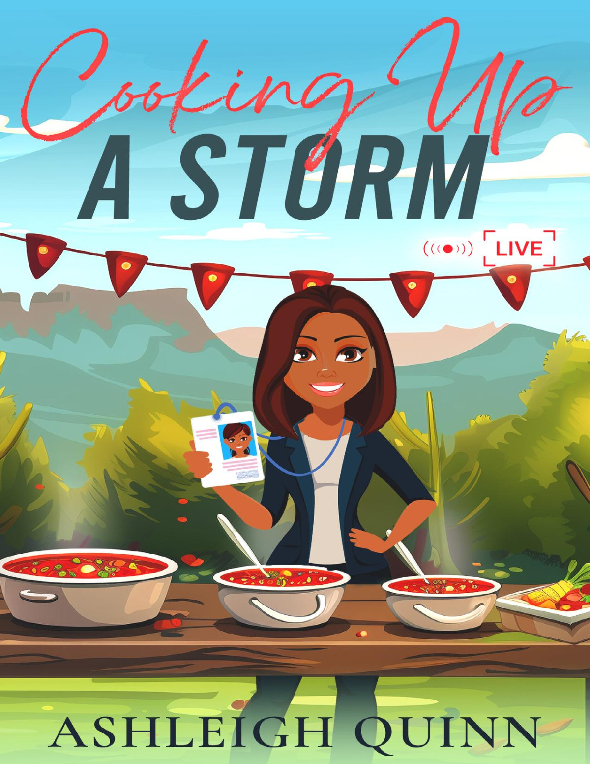 Cooking Up A Storm A Cozy Mystery Novella The Weather Girl Mysteries Book 4 Ashleigh Quinn
