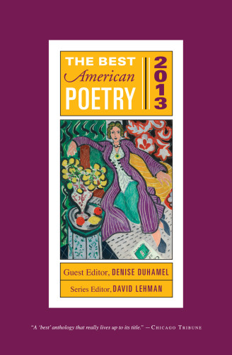 The Best American Poetry 2013 Duhamel Denise Editor