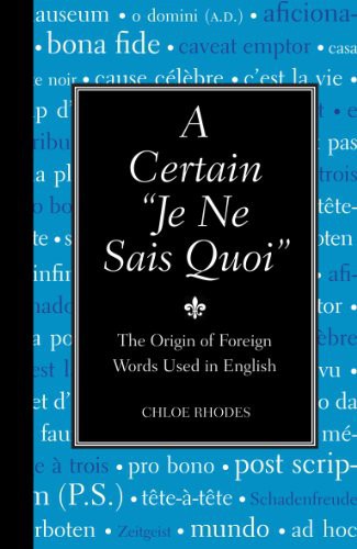 A Certain Je Ne Sais Quoi Chloe Rhodes