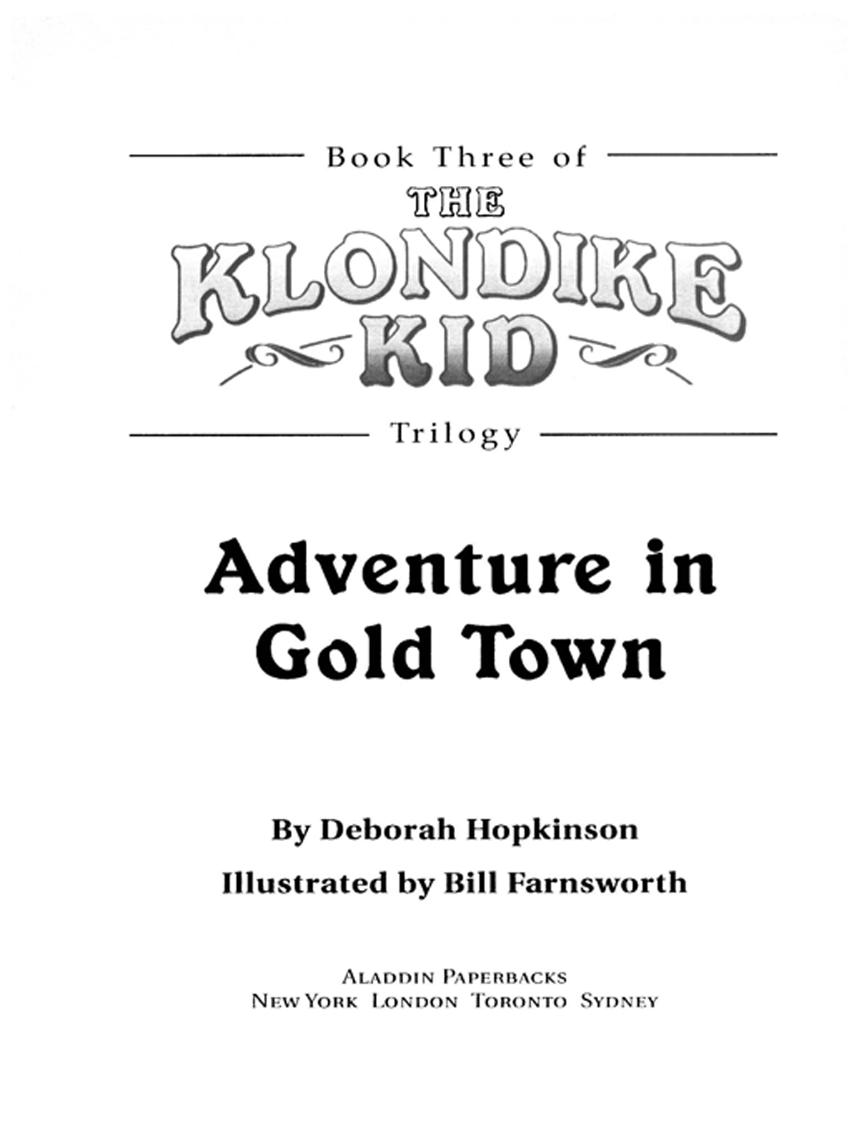 Adventure In Gold Town Hopkinson Deborah