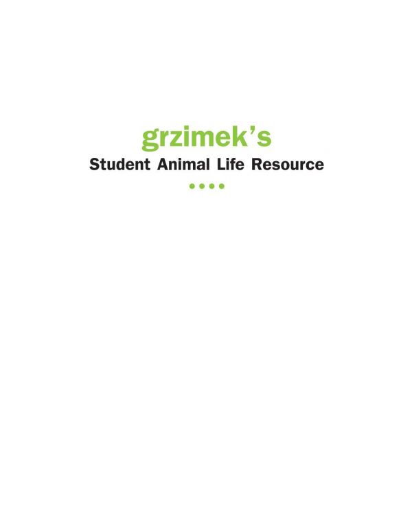 Grzimeks Student Animal Life Resource Insects And Spiders Athur Evans