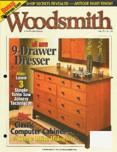 Woodsmith 148 Allnew 9drawer Dresser 148th Edition