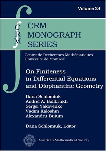 On Finiteness In Differential Equations And Diophantine Geometry Andrei A Bolibrukh