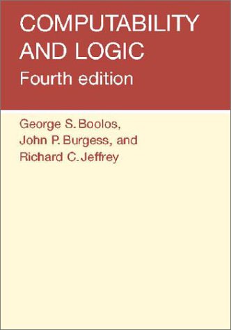 Computability And Logic 4th Ed George S Boolos John P Burgess