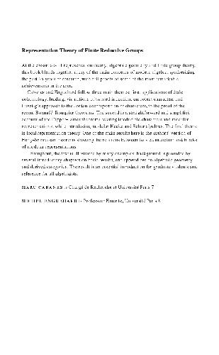 Representation Theory Of Finite Reductive Groups Cabanes M Enguehard M