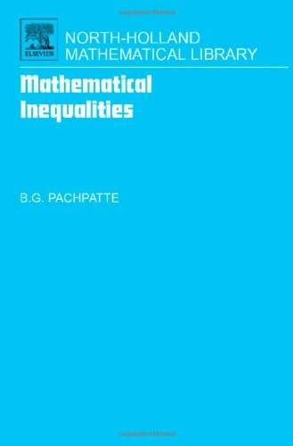 Mathematical Inequalities 1st Ed B G Pachpatte