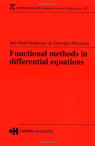 Functional Methods In Differential Equations 1st Edition Velimatti Hokkanen