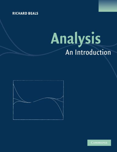 Analysis An Introduction First Edition Richard Beals