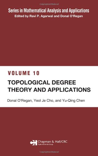 Topological Degree Theory And Applications 1st Edition Yeol Je Cho