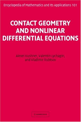 Contact Geometry And Nonlinear Differential Equations Alexei Kushner