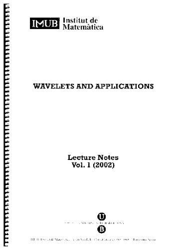 Wavelets And Applications Lectures Weiss G Et Al